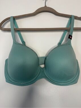 NWT Victoria's Secret Bra Body by Victoria Lined Demi Teal Shimmer Trim Sz 32DD